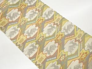 有栖川模様織出し全通袋帯